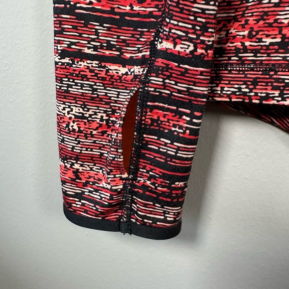 Nike Pro Combat Medium Orange Black 1/2 Zip Long Sleeve Pullover - Picture 5 of 5